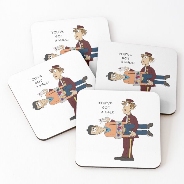 Item preview, You’ve Got a Male! – Surreal Postal Pun Illustration designed and sold by MyxaART.