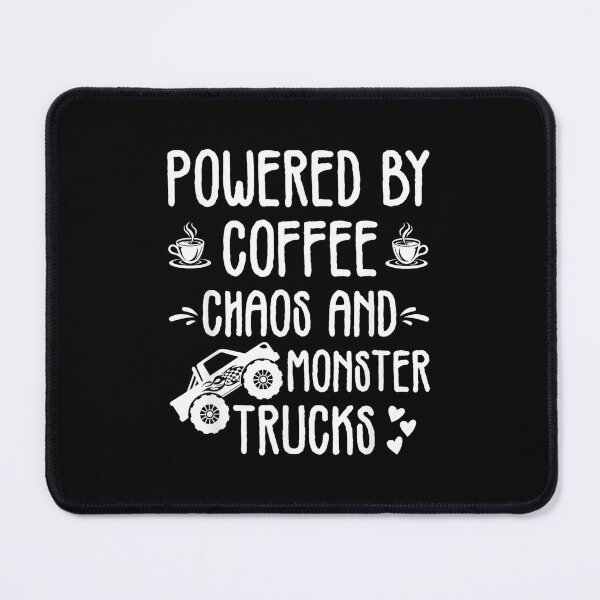 Item preview, Boy Mama Powered By Coffee Chaos and Monster Trucks designed and sold by AndersonLFernan.