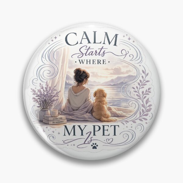 Item preview, Calm Starts Where My Pet Is Peaceful Dog Lover Aesthetic Shirt designed and sold by Safe Haven Pets.