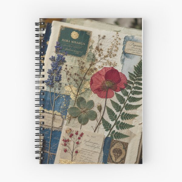 Item preview, HERBARIUM JEWELS — Mixed‑Media Botanical Collage designed and sold by Jandedan.