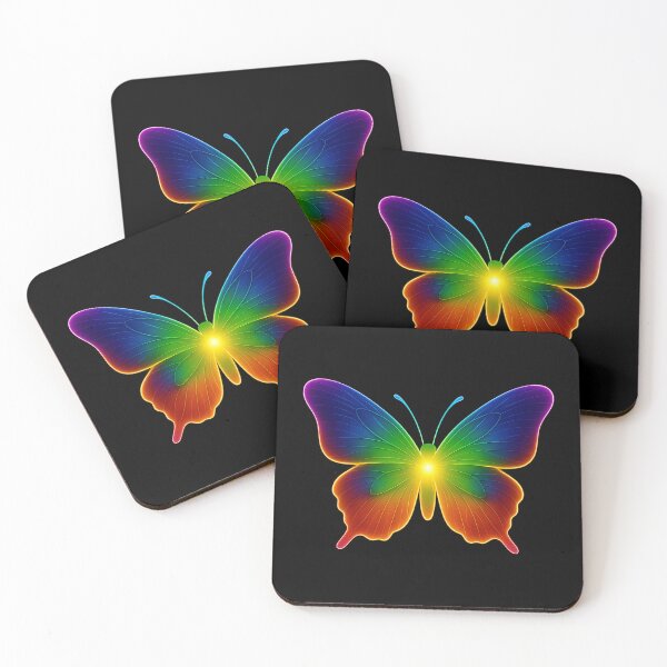 Item preview, Cosmic Neon Chakra Butterfly – Glowing Energy Transformation Art  designed and sold by Authentic Kaleidoscope.