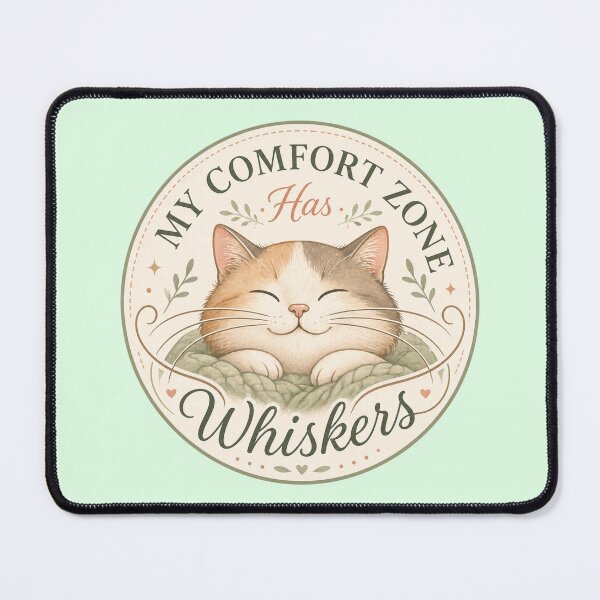 Item preview, My Comfort Zone Has Whiskers Cute Cat Lover Aesthetic Shirt designed and sold by Safe Haven Pets.