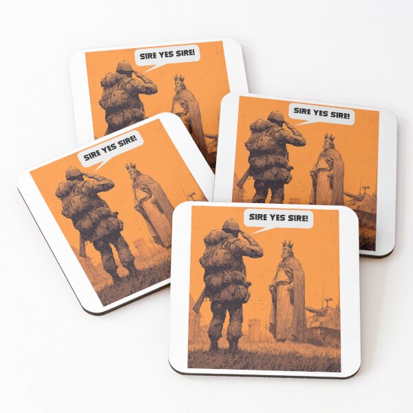 Item preview, Sire Yes Sire! | Sarcastic Medieval Soldier Salute Design designed and sold by Ignorant-Artist.
