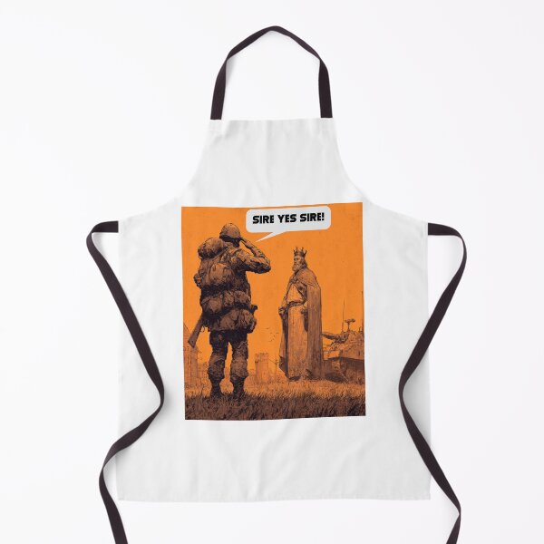 Item preview, Sire Yes Sire! | Sarcastic Medieval Soldier Salute Design designed and sold by Ignorant-Artist.