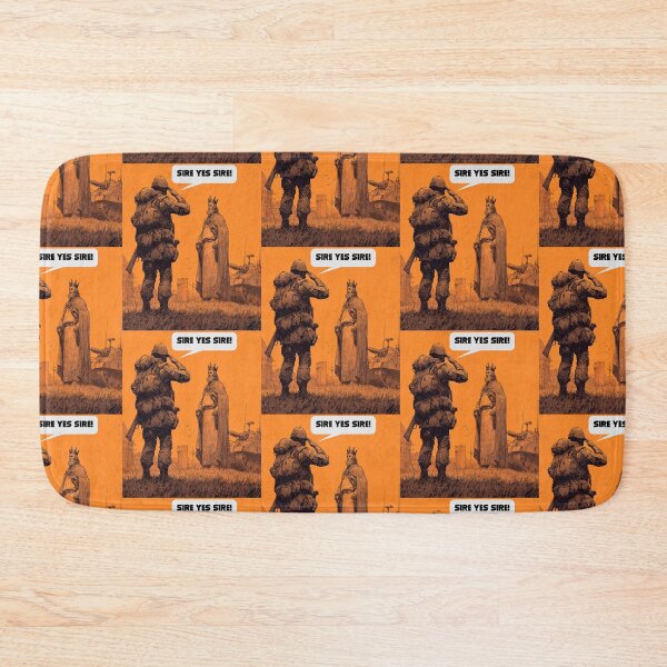 Item preview, Sire Yes Sire! | Sarcastic Medieval Soldier Salute Design designed and sold by Ignorant-Artist.