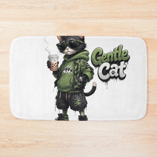 Item preview, Gentle Cat Streetwear Cartoon Character | Cool Urban Cat with Sunglasses designed and sold by ningamer92.