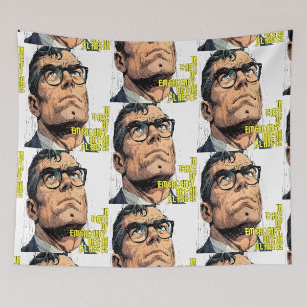 Item preview, In Case of Emergency, Break Glasses | Nerdy Secret Hero Parody Design designed and sold by Ignorant-Artist.