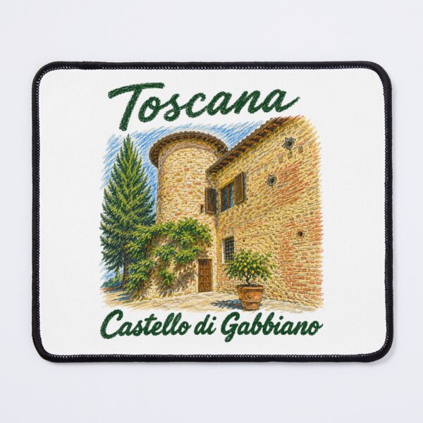 Item preview, Toscana – Castello di Gabbiano – Tuscan illustration designed and sold by JOANNASKAH.
