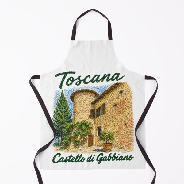 Item preview, Toscana – Castello di Gabbiano – Tuscan illustration designed and sold by JOANNASKAH.