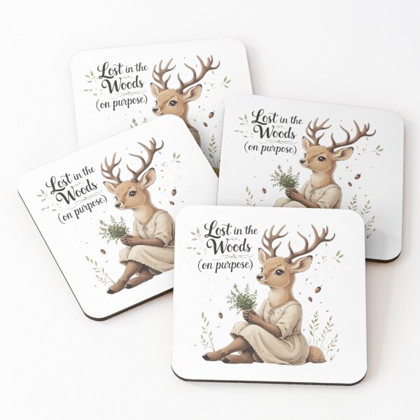 Item preview, Lost In The Woods On Purpose Cottagecore Deer Hiking Gift designed and sold by AQUILAKREO.