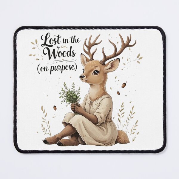 Item preview, Lost In The Woods On Purpose Cottagecore Deer Hiking Gift designed and sold by AQUILAKREO.