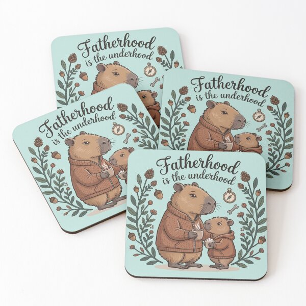 Item preview, Fatherhood According to Capybaras: Autumn Adventures designed and sold by sanorastyle.