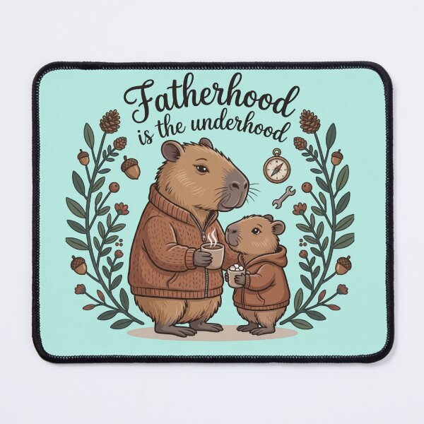 Item preview, Fatherhood According to Capybaras: Autumn Adventures designed and sold by sanorastyle.