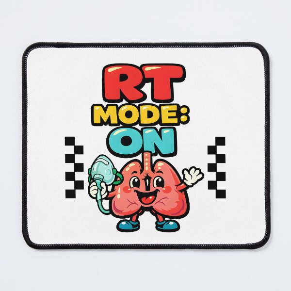 Item preview, Funny RT Mode On Cute Lungs Respiratory Therapist Kawaii Pulmonary Care Medical Humor Design for Respiratory Care Week designed and sold by ClinicalHubs.