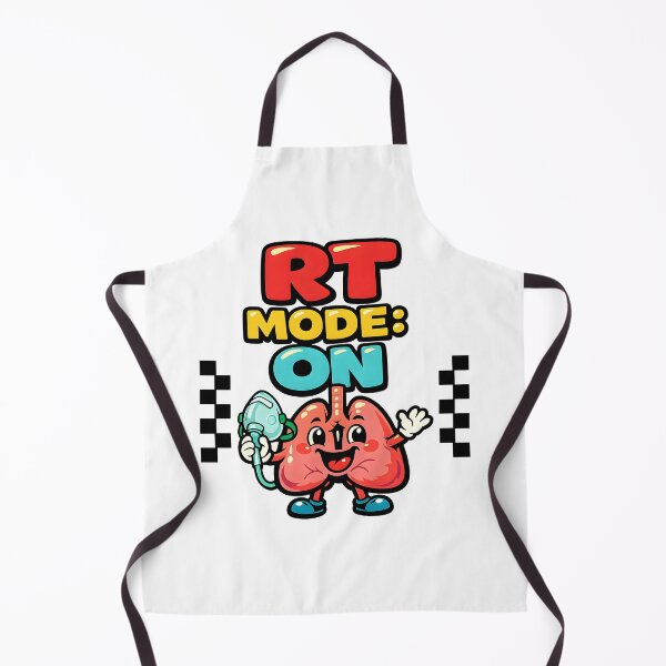 Item preview, Funny RT Mode On Cute Lungs Respiratory Therapist Kawaii Pulmonary Care Medical Humor Design for Respiratory Care Week designed and sold by ClinicalHubs.