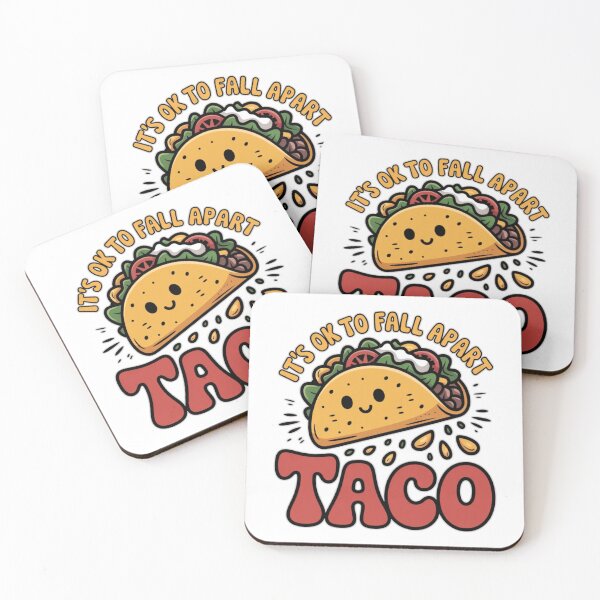 Item preview, Funny Taco Shirt – It’s OK to Fall Apart, Taco T-Shirt designed and sold by MerchlyMike.