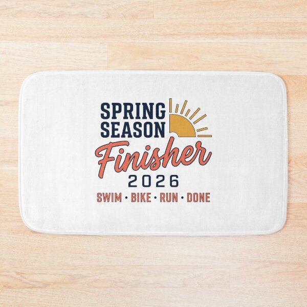 Item preview, Spring Season Finisher 2026 Triathlon Swim Bike Run Done Retro Athlete Design designed and sold by Triathlongram.