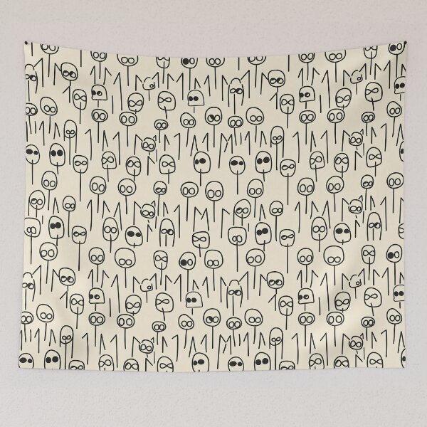 Item preview, Infinite Glyph Parade Minimalist Pattern designed and sold by MegaNovaArt.