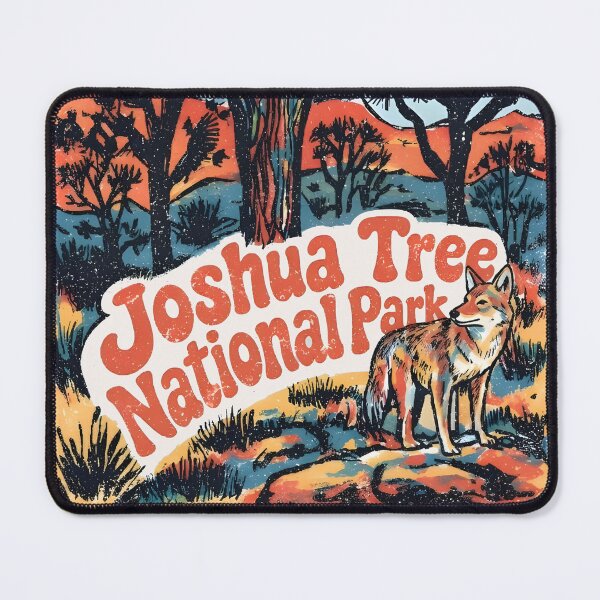 Item preview, Joshua Tree National Park Desert Landscape Cute Coyote designed and sold by HowToCanadian.