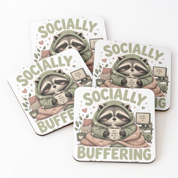 Item preview, Socially Buffering designed and sold by PrintologyAura.