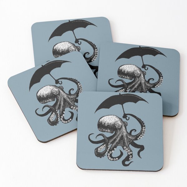 Item preview, Octopus with Umbrella designed and sold by Chuckiee.