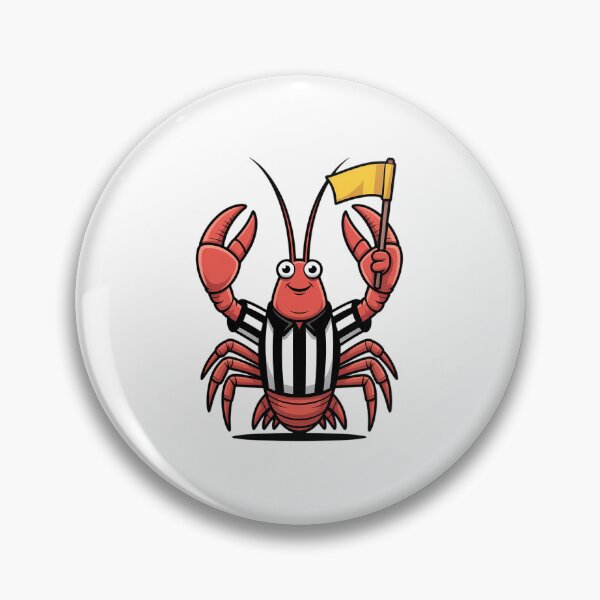 Item preview, Referee Crawfish Holding Yellow Flag designed and sold by AbanoubStore.