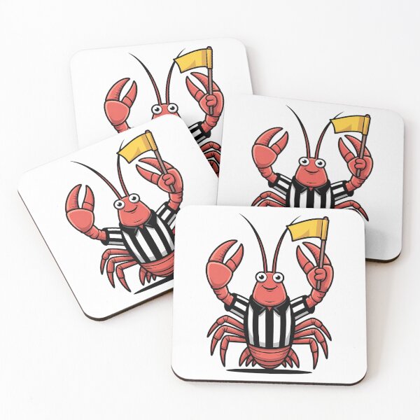 Item preview, Referee Crawfish Holding Yellow Flag designed and sold by AbanoubStore.