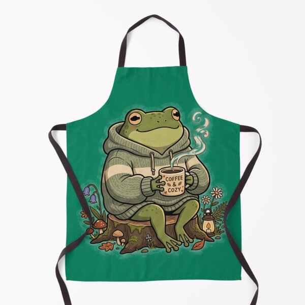 Item preview,  Coffee Cozy Frog in Oversized Hoodie – Cute Relaxing Cartoon Aesthetic designed and sold by ArtsyExplorer.