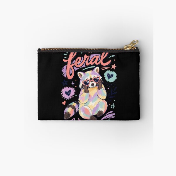Item preview, Feral Pastel Raccoon Heart Sunglasses Trash Panda designed and sold by VintageSocArt.