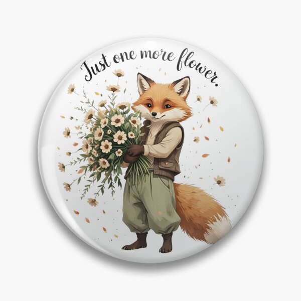 Item preview, Just One More Flower Cottagecore Fox Florist Gift designed and sold by AQUILAKREO.