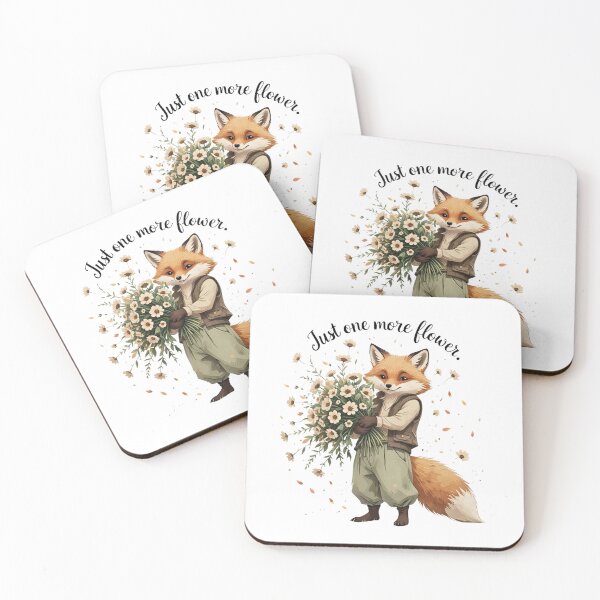 Item preview, Just One More Flower Cottagecore Fox Florist Gift designed and sold by AQUILAKREO.