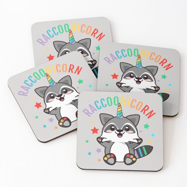 Item preview, Raccoonicorn unicorn raccoon birthday for kids designed and sold by portrait4you.
