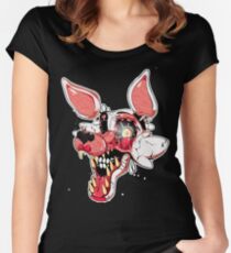 Camiseta entallada de cuello redondo Destrozado