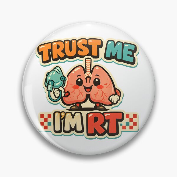 Item preview, Funny Trust Me I’m RT Cute Lungs Respiratory Therapist Kawaii Pulmonary Care Humor Design for Respiratory Therapy Week designed and sold by ClinicalHubs.