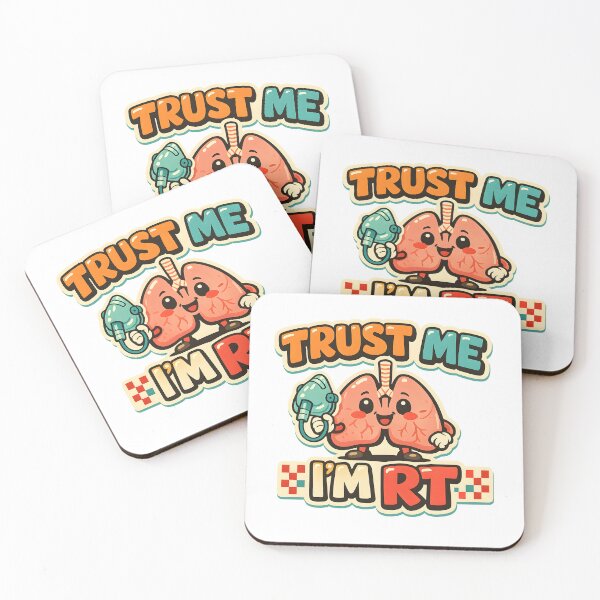 Item preview, Funny Trust Me I’m RT Cute Lungs Respiratory Therapist Kawaii Pulmonary Care Humor Design for Respiratory Therapy Week designed and sold by ClinicalHubs.