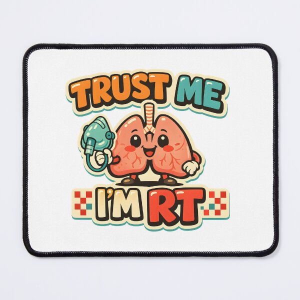 Item preview, Funny Trust Me I’m RT Cute Lungs Respiratory Therapist Kawaii Pulmonary Care Humor Design for Respiratory Therapy Week designed and sold by ClinicalHubs.