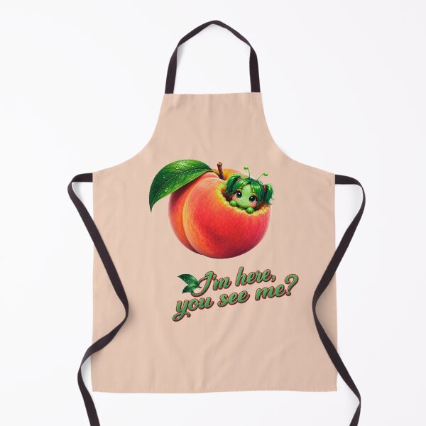 Item preview, I’m Here, You See Me? Cute Peach Worm T-Shirt designed and sold by Aimetoi.