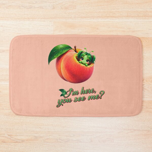 Item preview, I’m Here, You See Me? Cute Peach Worm T-Shirt designed and sold by Aimetoi.