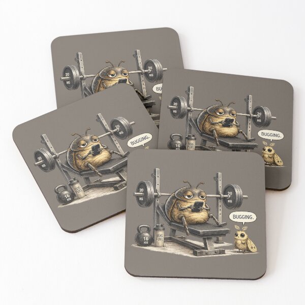 Item preview, Bugging Gym Beetle Funny Wildlife Gym Design designed and sold by ChirpInc.