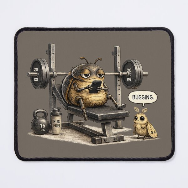 Item preview, Bugging Gym Beetle Funny Wildlife Gym Design designed and sold by ChirpInc.