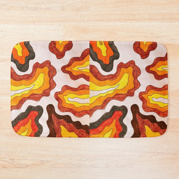 Item preview, Retro Earthy Waves - Groovy Abstract Terracotta Art designed and sold by Stitched Stories.