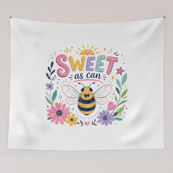 Item preview, Sweet as Can Bee Floral designed and sold by VintageSocArt.
