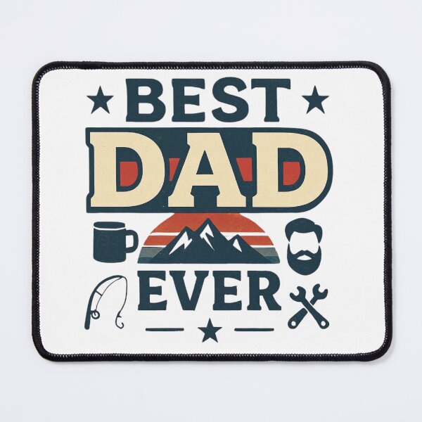 Item preview, Best Dad Ever Vintage Father's Day Fishing Camping Gift designed and sold by ZadTicaret.