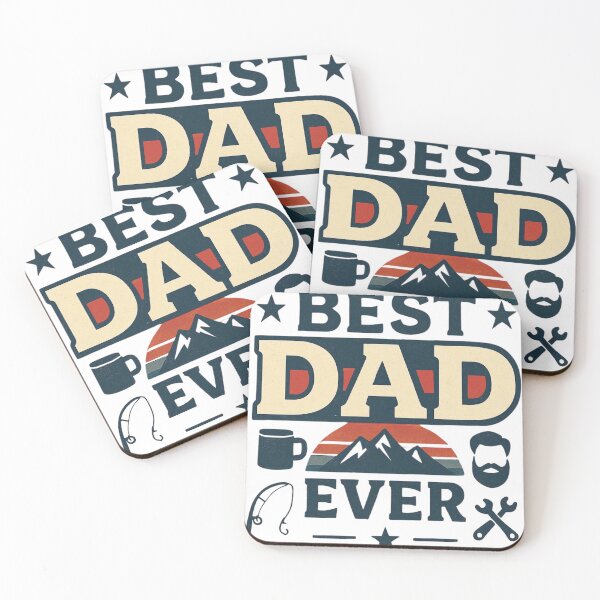 Item preview, Best Dad Ever Vintage Father's Day Fishing Camping Gift designed and sold by ZadTicaret.