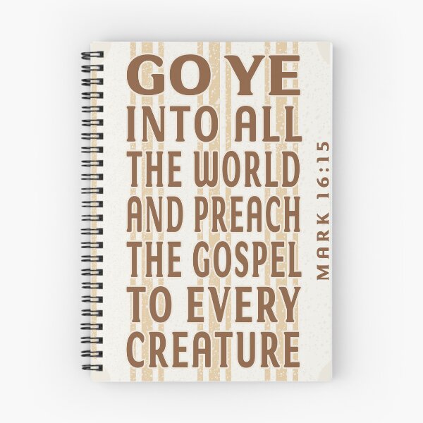 Item preview, The Great Commission Bible Verse - Go Ye Into All The World And Preach The Gospel designed and sold by Angela Dow.
