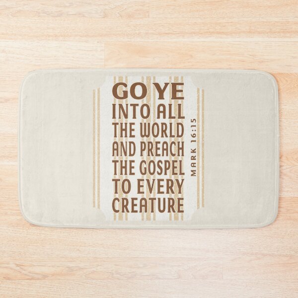 Item preview, The Great Commission Bible Verse - Go Ye Into All The World And Preach The Gospel designed and sold by Angela Dow.