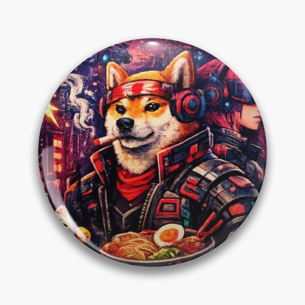 Item preview, Cyber Shiba Samurai Vaporwave Japan Aesthetic designed and sold by Essamiy.