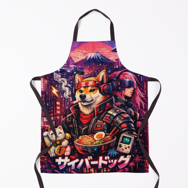 Item preview, Cyber Shiba Samurai Vaporwave Japan Aesthetic designed and sold by Essamiy.