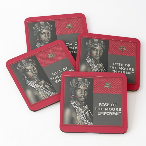 Item preview,   Mu’ur (UM) Empire™ al-Benhadiel©™ design, I M oor, red background designed and sold by HardyKnitDesign.