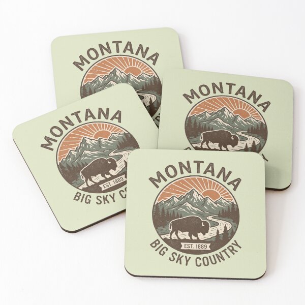 Item preview, Montana Big Sky Country Vintage Badge  designed and sold by Milasneeze.